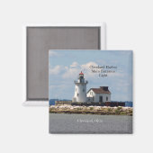 Cleveland Harbour Main Entrance Light magnet Magneet (Voorkant / Achterkant)