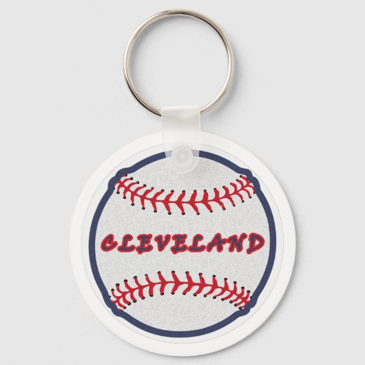 Cleveland Hometown Indian Tribe for Baseball Fans Sleutelhanger (Voorkant)
