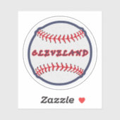 Cleveland Hometown Indian Tribe for Baseball Fans Sticker (Vel)