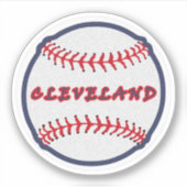 Cleveland Hometown Indian Tribe for Baseball Fans Sticker (Voorkant)