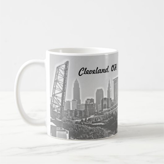 Cleveland Impressions B&W Mug (Gauche)