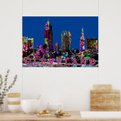 Cleveland in graffiti poster (Keuken)