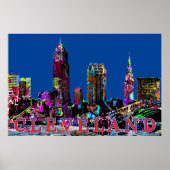 Cleveland in graffiti poster (Voorkant)