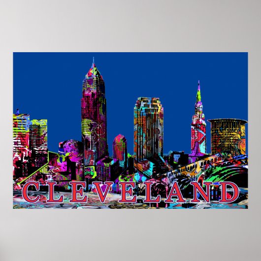 Cleveland in graffiti poster (Voorkant)