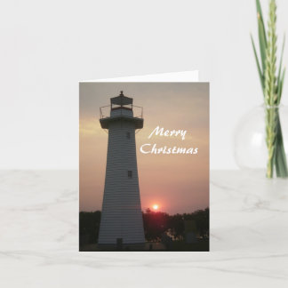 Cleveland Lighthouse-kerstKaart Bedankkaart