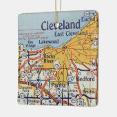 Cleveland  Map Keramisch Ornament (Links)