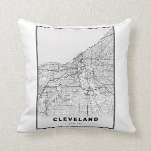 Cleveland Map Kussen
