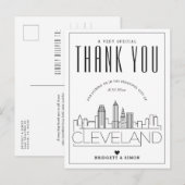 Cleveland Mariage | Merci de venir ! Carte postale (Devant / Derrière)