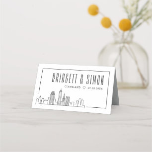 Cleveland Mariage Placer les cartes de nom de ta