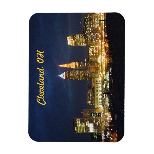 Cleveland Night Lights Flexi Magnet (Vertical)