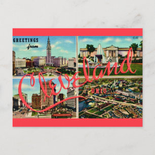Cleveland OH Antieke Ansichtkaart Briefkaart