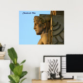 Cleveland OH Bridge Art Deco Poster (Thuiskantoor)