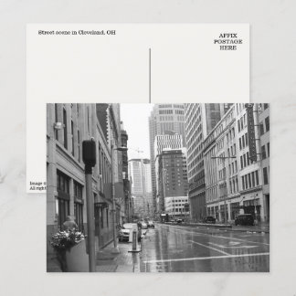 Cleveland, OH Downtown Scene Foto Briefkaart
