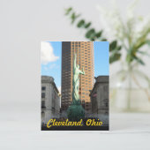 Cleveland, OH Fontaine dans Sunshine Carte postale (Debout devant)