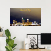 Cleveland, OH Million Dollar Uitzicht Poster (groe (Thuiskantoor)