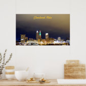 Cleveland, OH Million Dollar Uitzicht Poster (groe (Keuken)