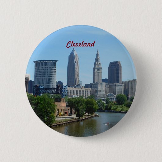 Cleveland OH Riverside Button (Voorkant)