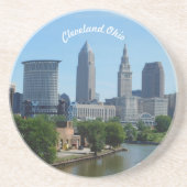 Cleveland, OH Riverview Dessous de verre de grès (Devant)
