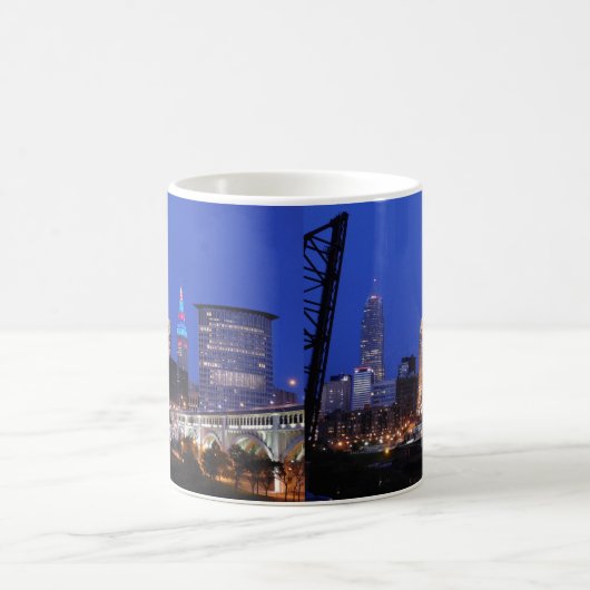 Cleveland OH Riverview Night Mug (Centre)