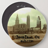 "Cleveland, OH - set.1796" BIG Button (Voorkant /achterkant)