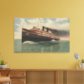 Cleveland, OH - Steamer City of Cleveland Canvas Afdruk (Insitu (Woonkamer))