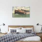 Cleveland, OH - Steamer City of Cleveland Canvas Afdruk (Insitu (Slaapkamer))