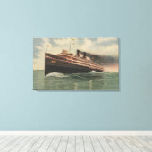 Cleveland, OH - Steamer City of Cleveland Canvas Afdruk (Insitu (Houten vloer))