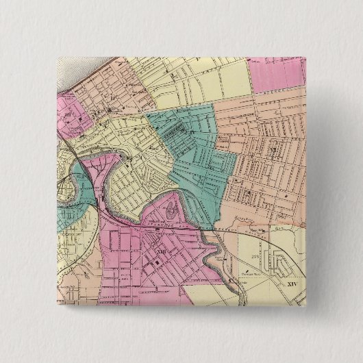 Cleveland, Ohio 2 Vierkante Button 5,1 Cm (Voorkant)