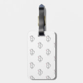 Cleveland Ohio Bagagelabel (Achterkant verticaal)