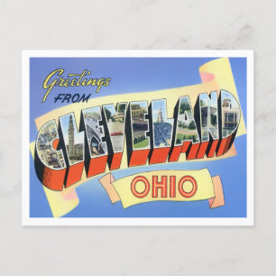 Cleveland, Ohio  Big Letters Briefkaart