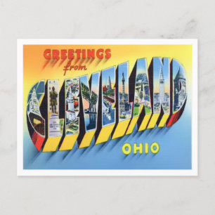 Cleveland, Ohio  Big Letters Briefkaart