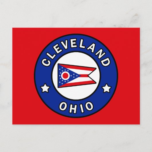 Cleveland Ohio Briefkaart (Voorkant)