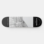 Cleveland, Ohio City Map Skateboard (Horz)