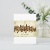 Cleveland Ohio Cityscape Uitnodiging Briefkaart (Staand voorkant)