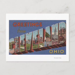 Cleveland, Ohio - Large Letter Scenes 3 Briefkaart