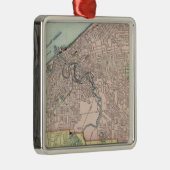 Cleveland, Ohio Metalen Ornament (Rechts)