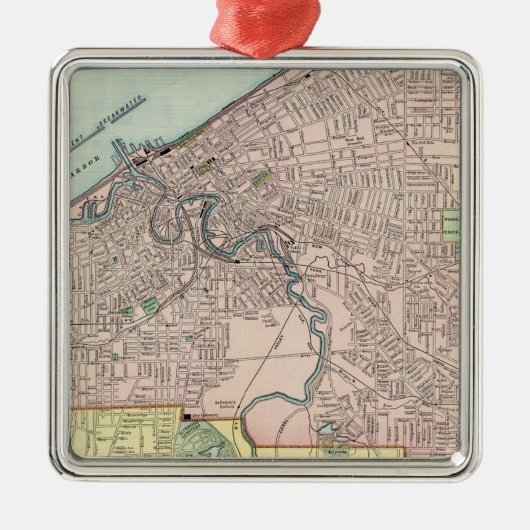 Cleveland, Ohio Metalen Ornament (Voorkant)