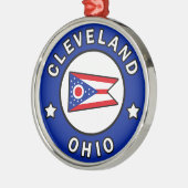 Cleveland Ohio Metalen Ornament (Links)