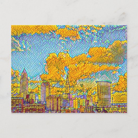 Cleveland Ohio Mozaïek Briefkaart (Voorkant)