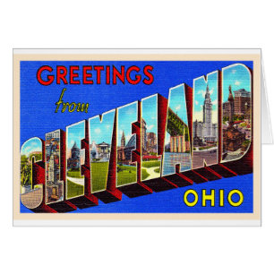 Cleveland Ohio OH groot Briefkaart