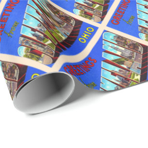 Cleveland Ohio OH groot Briefkaart Cadeaupapier