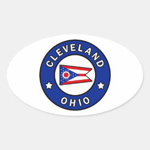 Cleveland Ohio Ovale Sticker