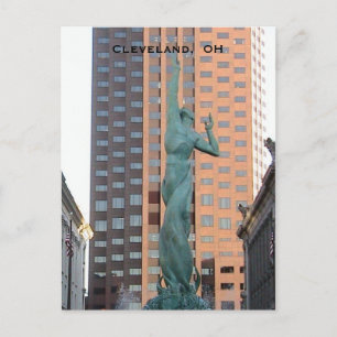 Cleveland Ohio Peace Statue Briefkaart
