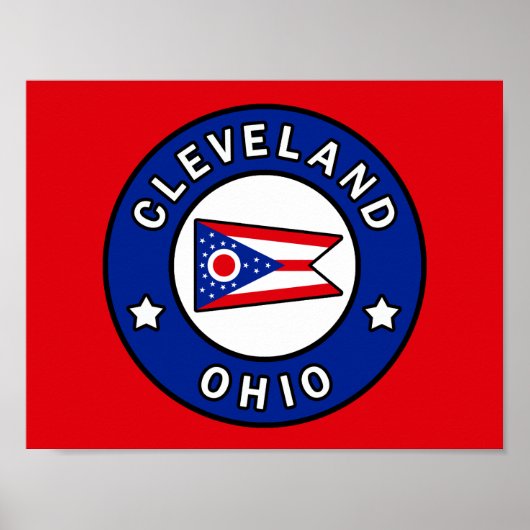 Cleveland Ohio Poster (Voorkant)
