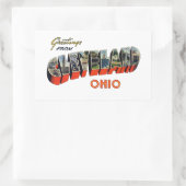 Cleveland Ohio Rechthoekige Sticker (Tas)