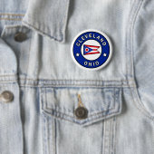 Cleveland Ohio Ronde Button 5,7 Cm (In situ)