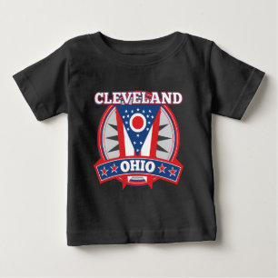 Cleveland Ohio Rood Wit Blauw Patriottische Staat