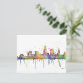 CLEVELAND, OHIO SKYLINE BRIEFKAART (Staand voorkant)