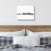 CLEVELAND, OHIO SKYLINE CANVAS AFDRUK (Insitu (Slaapkamer))