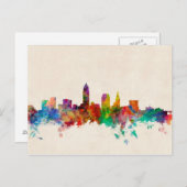 Cleveland Ohio Skyline Cityscape Briefkaart (Voorkant / Achterkant)